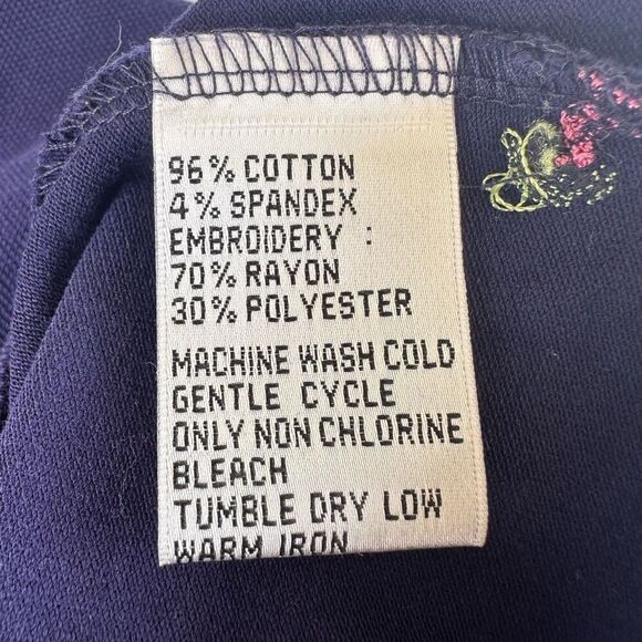 Talbots Embroidered Flamingo Polo Dress size Small Petite - Picture 5 of 5